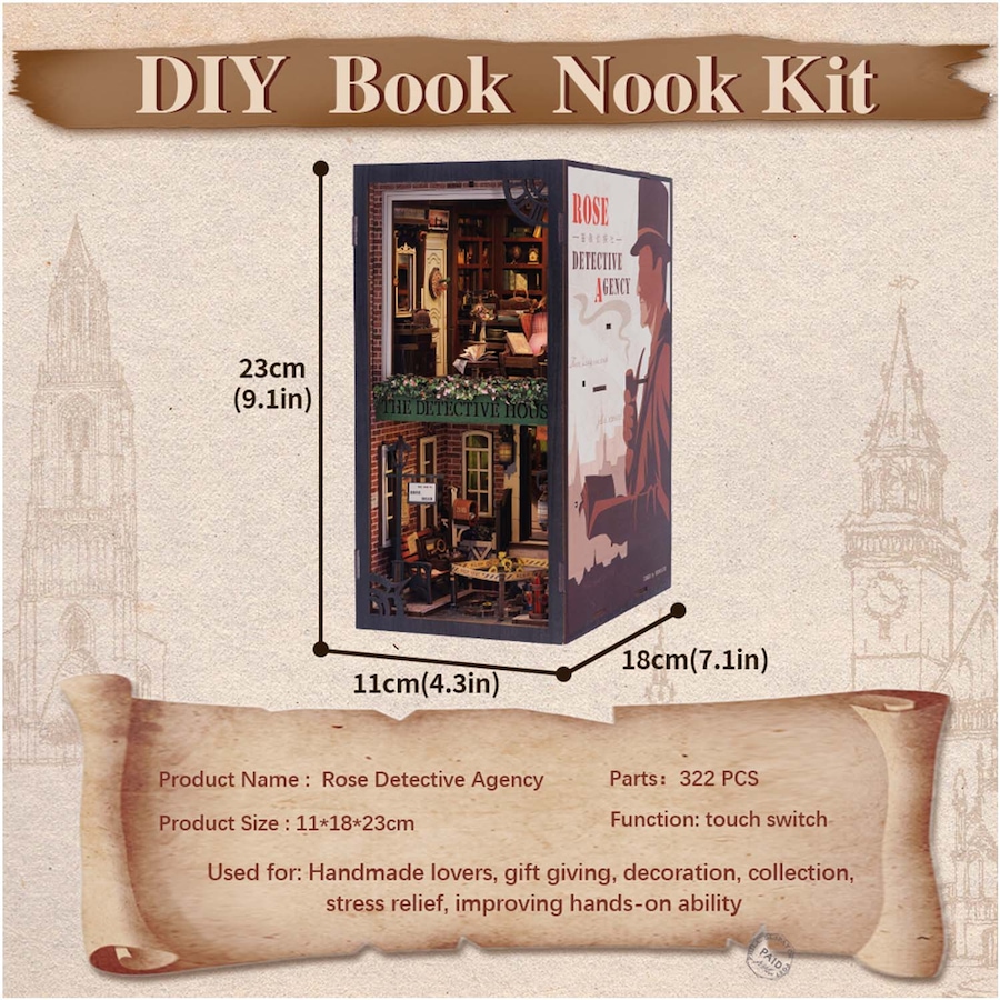 Image 992721_ALTMORE3.jpg, Product 992-721 / Price $44.95, 3D Wooden Puzzle Rose Detective Agency - 322 Pcs from Tradeopia on TSC.ca's Toys & Hobbies department