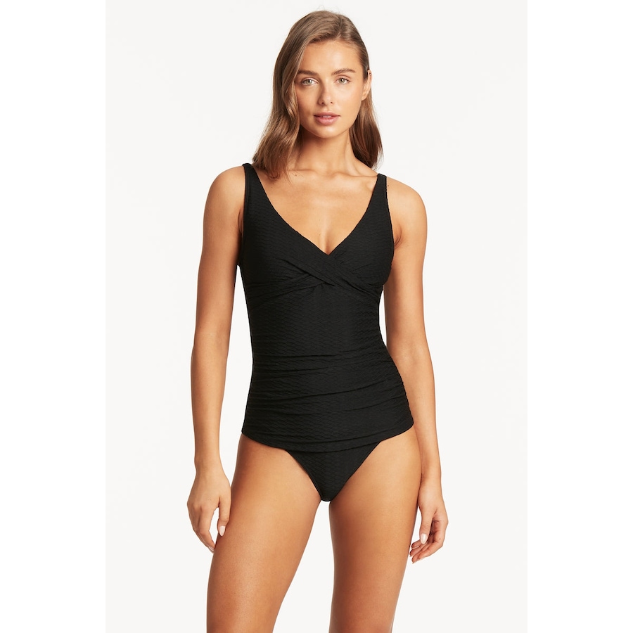 Image 992726_ST01.jpg, Product 992-726 / Price $134.40, Honeycomb Cross Front Tankini from Sea Level Swim on TSC.ca's Fashion department