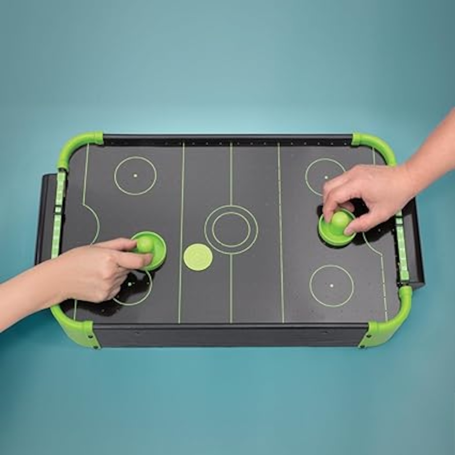 Image 992767_ALTMORE2.jpg, Product 992-767 / Price $39.99, Tradeopia Tabletop Neon Retro Mini Air Hockey Game, with 2 Paddles, and 2 Pucks from Tradeopia on TSC.ca's Toys & Hobbies department
