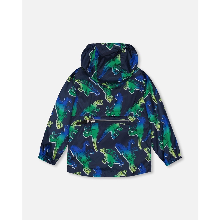 Image 992967_ALTMORE2.jpg, Product 992-967 / Price $59.00, Printed Packable Windbreaker Blue And Green Dino On Navy from Deux par Deux on TSC.ca's Fashion department