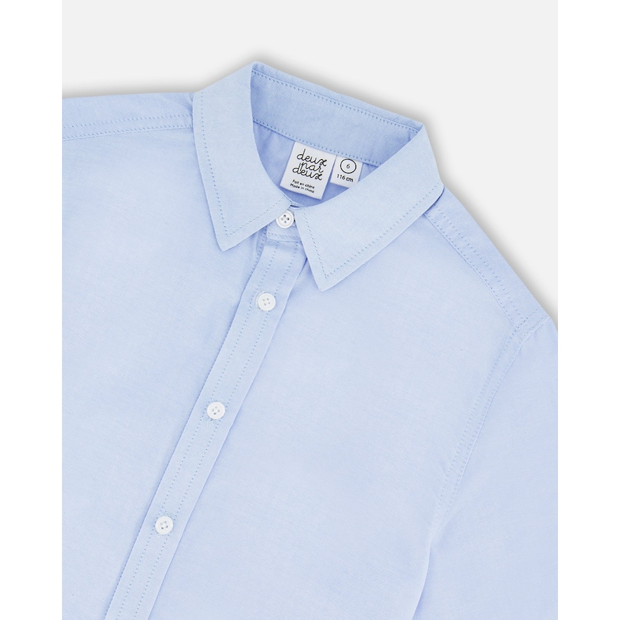 Image 992991_ALTMORE4.jpg, Product 992-991 / Price $55.00, Long Sleeve Button Down Shirt Pale Blue from Deux par Deux on TSC.ca's Fashion department
