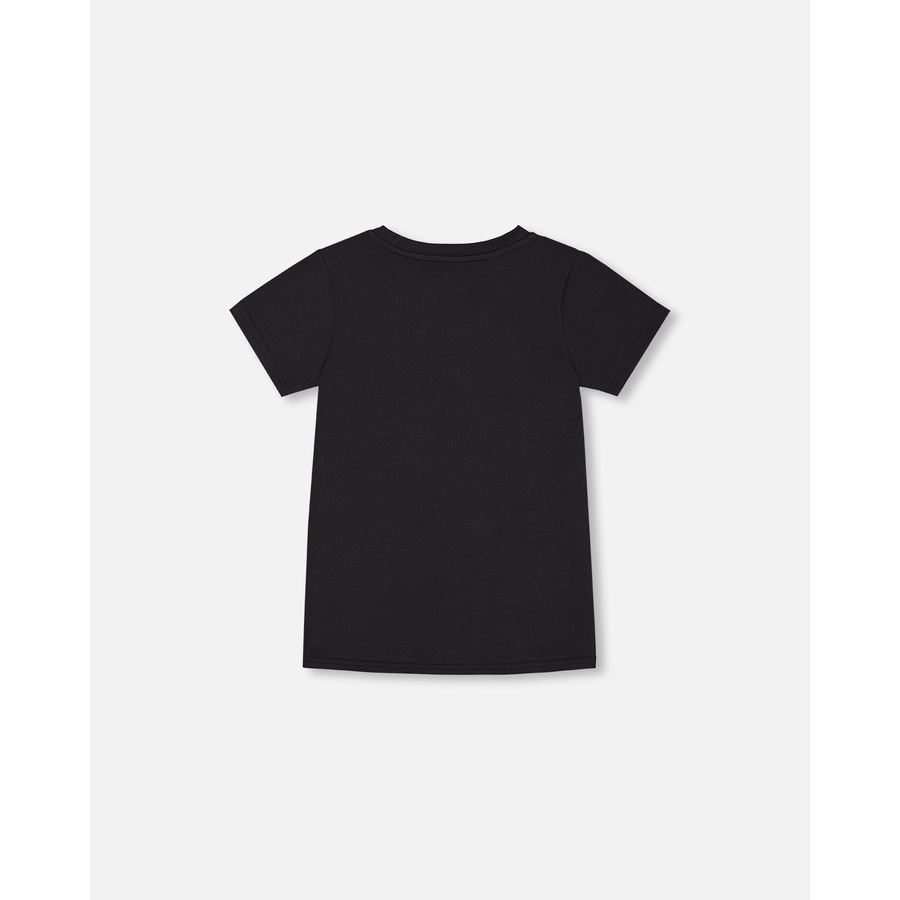 Image 993027_ALTMORE3.jpg, Product 993-027 / Price $33.00, Organic Cotton Graphic Tee Black And Red Shoe from Deux par Deux on TSC.ca's Fashion department