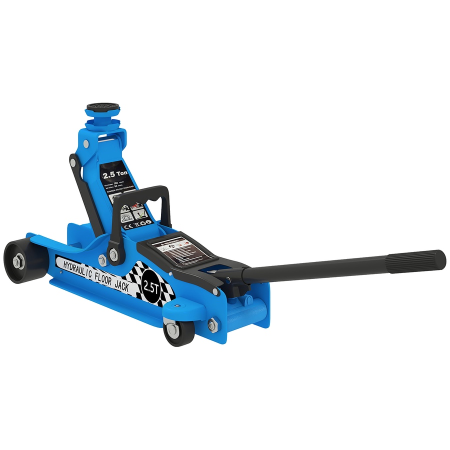Image 993051.jpg, Product 993-051 / Price $69.99, HOMCOM Hydraulic Low Profile Jack 3.1"-14.1" 2.5 T Racing Floor Jack, Blue from HOMCOM on TSC.ca's Home & Garden department