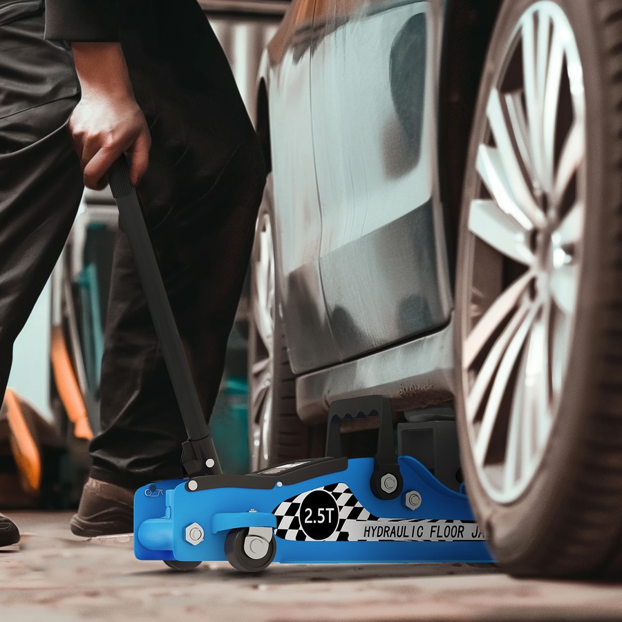 Image 993051_ALTMORE1.jpg, Product 993-051 / Price $69.99, HOMCOM Hydraulic Low Profile Jack 3.1"-14.1" 2.5 T Racing Floor Jack, Blue from HOMCOM on TSC.ca's Home & Garden department