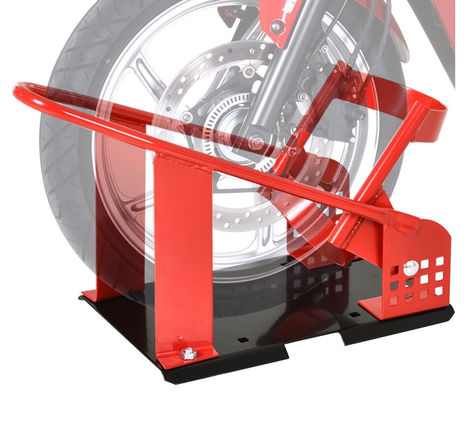 Image 993053.jpg, Product 993-053 / Price $62.99, HOMCOM Motorcycle Wheel Chock, 990 lbs Capacity with 12 Adjustable Holes from HOMCOM on TSC.ca's Home & Garden department