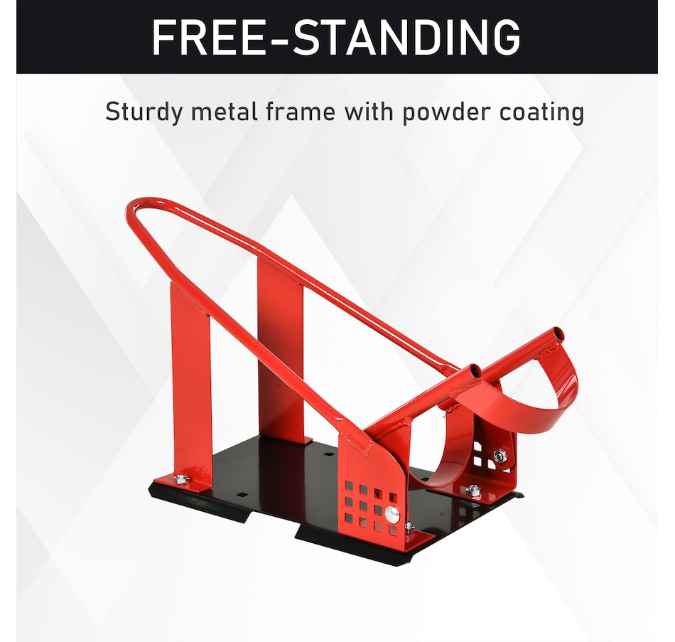 Image 993053_ALTMORE4.jpg, Product 993-053 / Price $62.99, HOMCOM Motorcycle Wheel Chock, 990 lbs Capacity with 12 Adjustable Holes from HOMCOM on TSC.ca's Home & Garden department