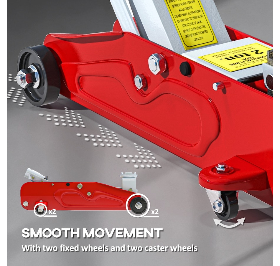Image 993055_ALTMORE5.jpg, Product 993-055 / Price $64.99, HOMCOM Hydraulic Low Profile Jack 4.7"-11.8" 2 Ton Racing Floor Jack, Red from HOMCOM on TSC.ca's Home & Garden department