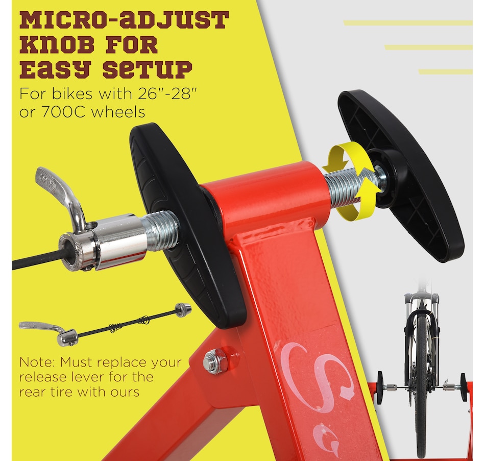 Image 993058_ALTMORE3.jpg, Product 993-058 / Price $74.99, Soozier Bike Trainer Magnetic Bicycle Stand Indoor Exerciser w/ Quick Release Skewer from Soozier on TSC.ca's Home & Garden department