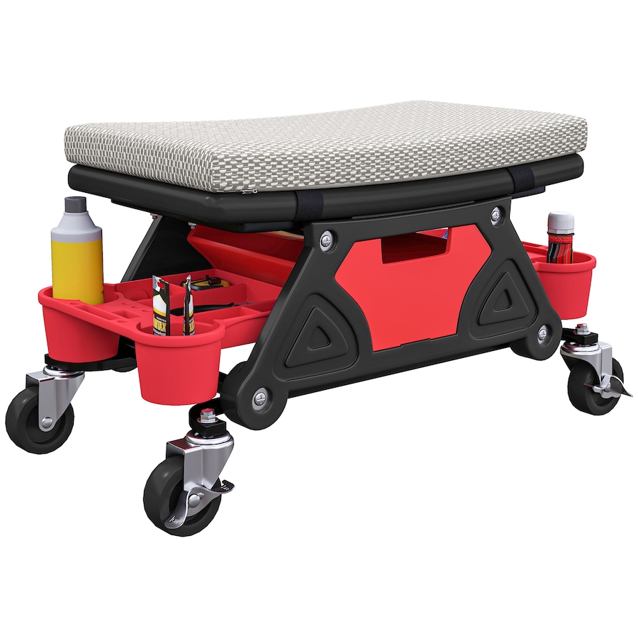 Image 993060.jpg, Product 993-060 / Price $69.99, HOMCOM Rolling Mechanic Stool, 300 LBS Capacity Garage Stool, Grey from HOMCOM on TSC.ca's Home & Garden department