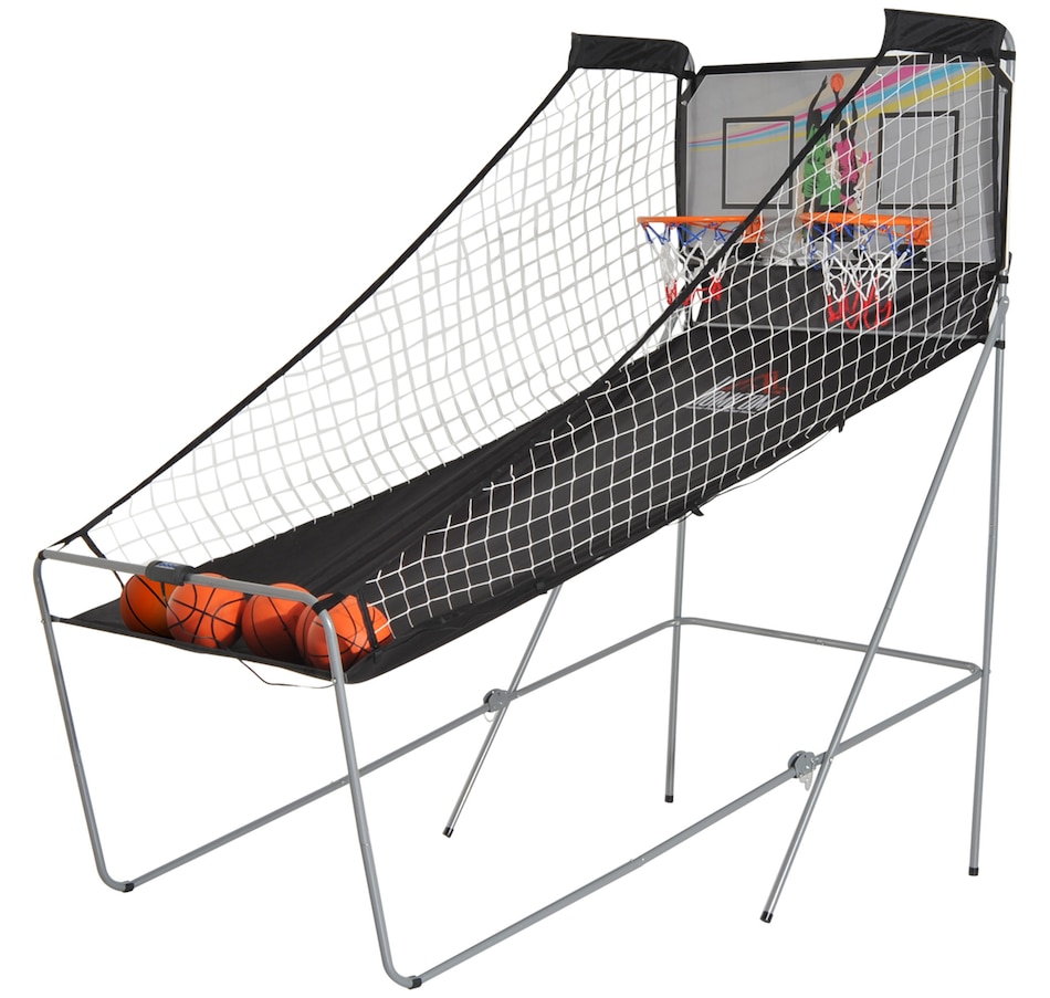 Image 993064.jpg, Product 993-064 / Price $158.99, HOMCOM Double Shots Arcade Basketball System Foldable Two Player Basketball from HOMCOM on TSC.ca's Home & Garden department