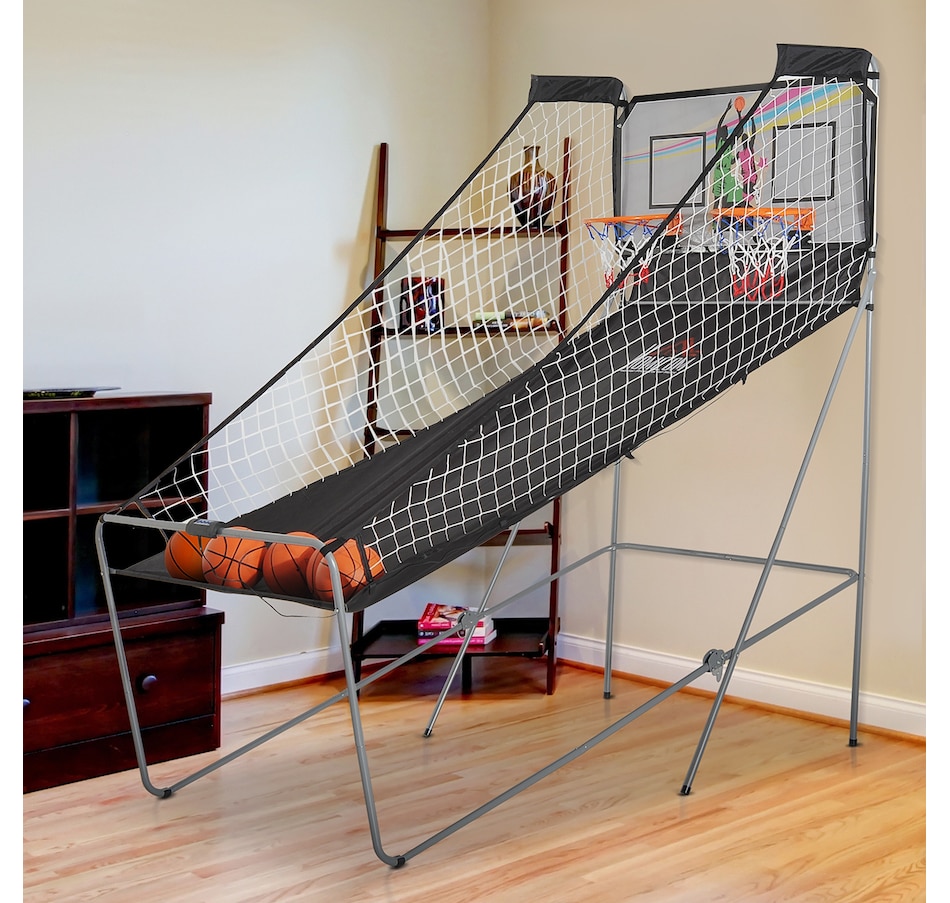 Image 993064_ALTMORE1.jpg, Product 993-064 / Price $158.99, HOMCOM Double Shots Arcade Basketball System Foldable Two Player Basketball from HOMCOM on TSC.ca's Home & Garden department
