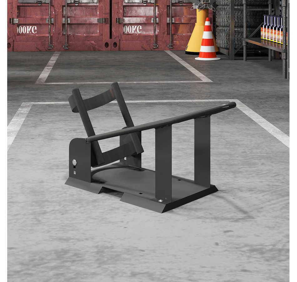 Image 993067_ALTMORE8.jpg, Product 993-067 / Price $69.99, HOMCOM Motorcycle Wheel Chock, 1800 lbs Motorcycle Wheel Stand, Black from HOMCOM on TSC.ca's Home & Garden department
