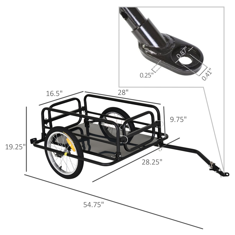 Image 993068_ALTMORE2.jpg, Product 993-068 / Price $149.99, Aosom Bicycle Cargo Trailer from Aosom on TSC.ca's Home & Garden department