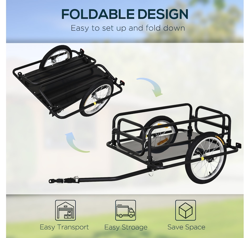Image 993068_ALTMORE4.jpg, Product 993-068 / Price $149.99, Aosom Bicycle Cargo Trailer from Aosom on TSC.ca's Home & Garden department
