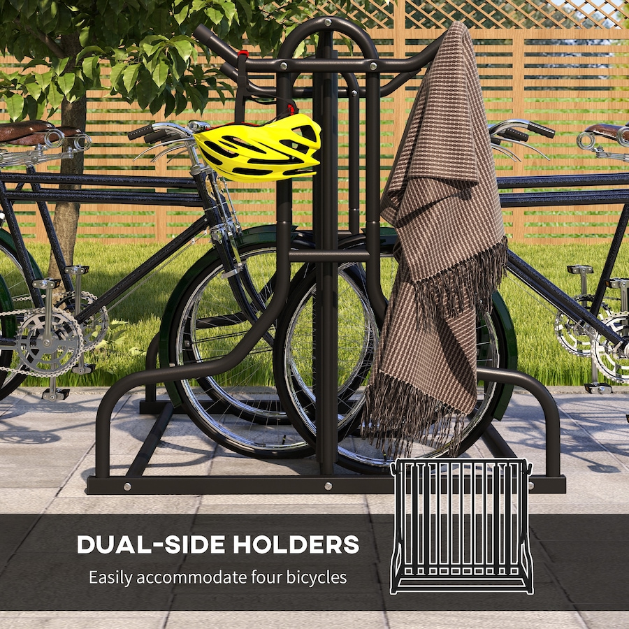 Image 993071_ALTMORE10.jpg, Product 993-071 / Price $94.99, Soozier Double-Sided Bike Rack Stand with 4-Bike Capacity from Soozier on TSC.ca's Home & Garden department
