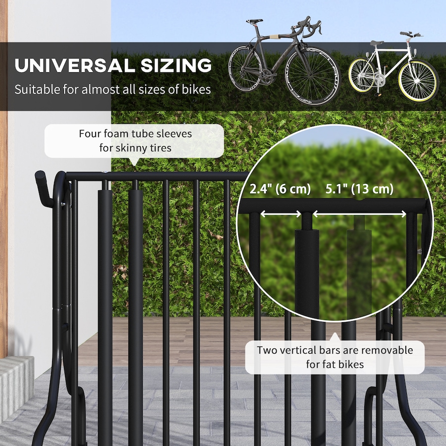 Image 993071_ALTMORE11.jpg, Product 993-071 / Price $94.99, Soozier Double-Sided Bike Rack Stand with 4-Bike Capacity from Soozier on TSC.ca's Home & Garden department