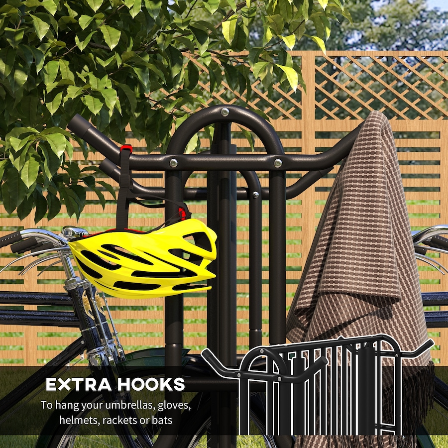 Image 993071_ALTMORE12.jpg, Product 993-071 / Price $94.99, Soozier Double-Sided Bike Rack Stand with 4-Bike Capacity from Soozier on TSC.ca's Home & Garden department