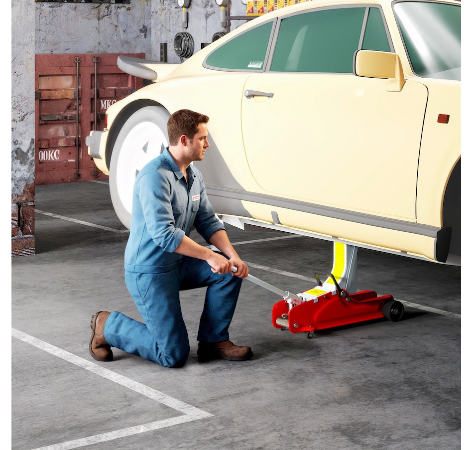 Image 993074_ALTMORE11.jpg, Product 993-074 / Price $119.99, HOMCOM Hydraulic Low Profile Jack 3.1"-15" 2.5 Ton Racing Floor Jack, Red from HOMCOM on TSC.ca's Home & Garden department