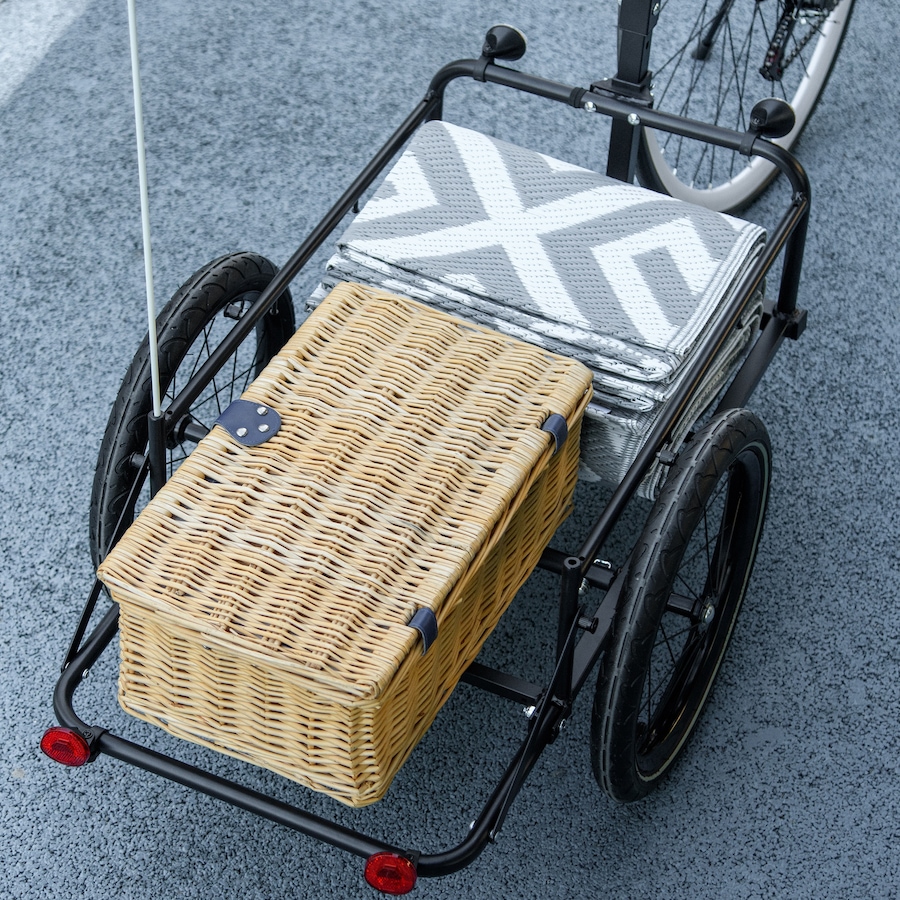 Image 993079_ALTMORE8.jpg, Product 993-079 / Price $155.99, Aosom Bicycle Cargo Trailer Bike Wagon with Removable Storage Box, Grey from Aosom on TSC.ca's Home & Garden department