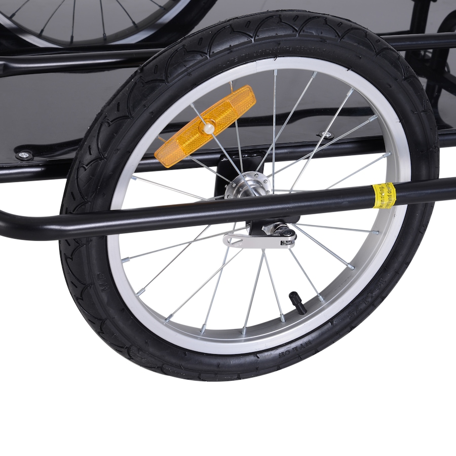 Image 993084_ALTMORE6.jpg, Product 993-084 / Price $169.99, Aosom Folding Bicycle Cargo Trailer Utility Bike Trailer Cart Garden Luggage Travel Carrier Patio Tool with Hitch Heavy Duty Black from Aosom on TSC.ca's Home & Garden department