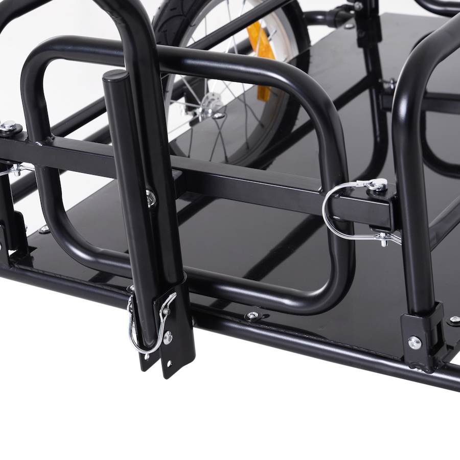 Image 993084_ALTMORE7.jpg, Product 993-084 / Price $169.99, Aosom Folding Bicycle Cargo Trailer Utility Bike Trailer Cart Garden Luggage Travel Carrier Patio Tool with Hitch Heavy Duty Black from Aosom on TSC.ca's Home & Garden department