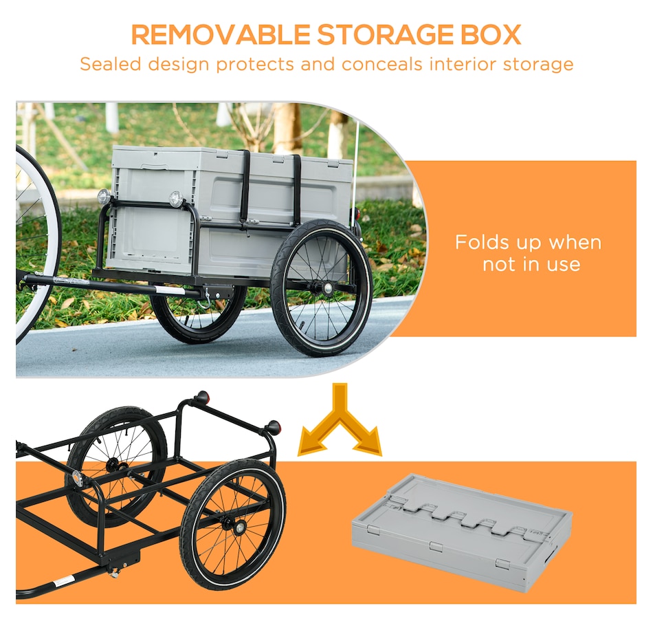 Image 993086_ALTMORE3.jpg, Product 993-086 / Price $159.99, Aosom Bike Cargo Trailer from Aosom on TSC.ca's Home & Garden department