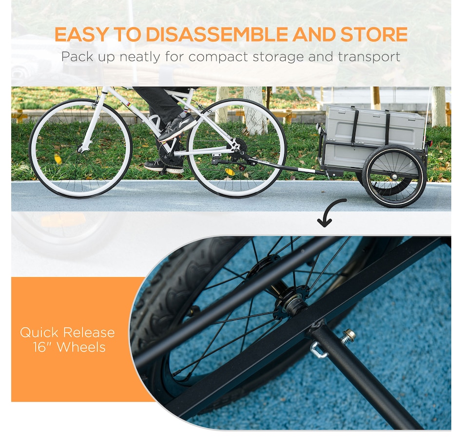 Image 993086_ALTMORE6.jpg, Product 993-086 / Price $159.99, Aosom Bike Cargo Trailer from Aosom on TSC.ca's Home & Garden department