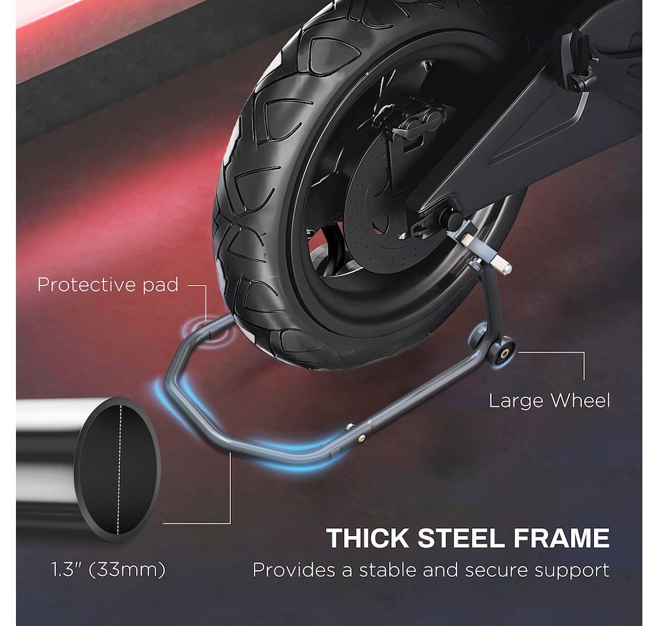 Image 993088_ALTMORE5.jpg, Product 993-088 / Price $59.99, HOMCOM Motorcycle Stand from HOMCOM on TSC.ca's Home & Garden department