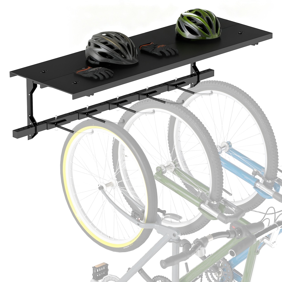Image 993091.jpg, Product 993-091 / Price $34.99, Soozier Bike Rack for 5 Bikes, Bicycle Rack with Shelf and 5 Hooks from Soozier on TSC.ca's Home & Garden department