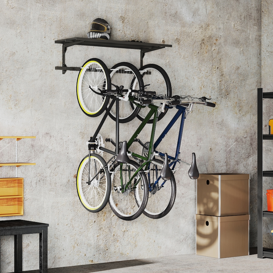 Image 993091_ALTMORE1.jpg, Product 993-091 / Price $34.99, Soozier Bike Rack for 5 Bikes, Bicycle Rack with Shelf and 5 Hooks from Soozier on TSC.ca's Home & Garden department