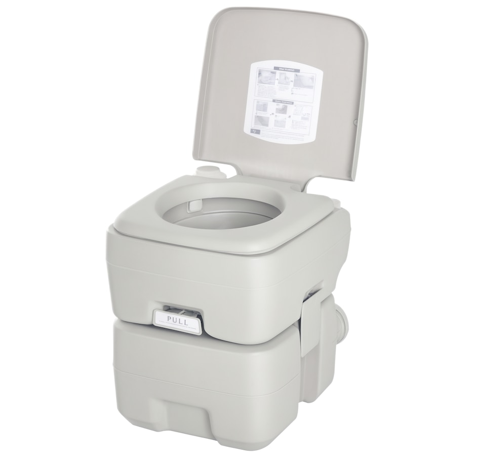 Image 993098.png, Product 993-098 / Price $109.99, Kleankin Outdoor Portable Travel Toilet Detachable Flushable Tank from HOMCOM on TSC.ca's Health & Fitness department