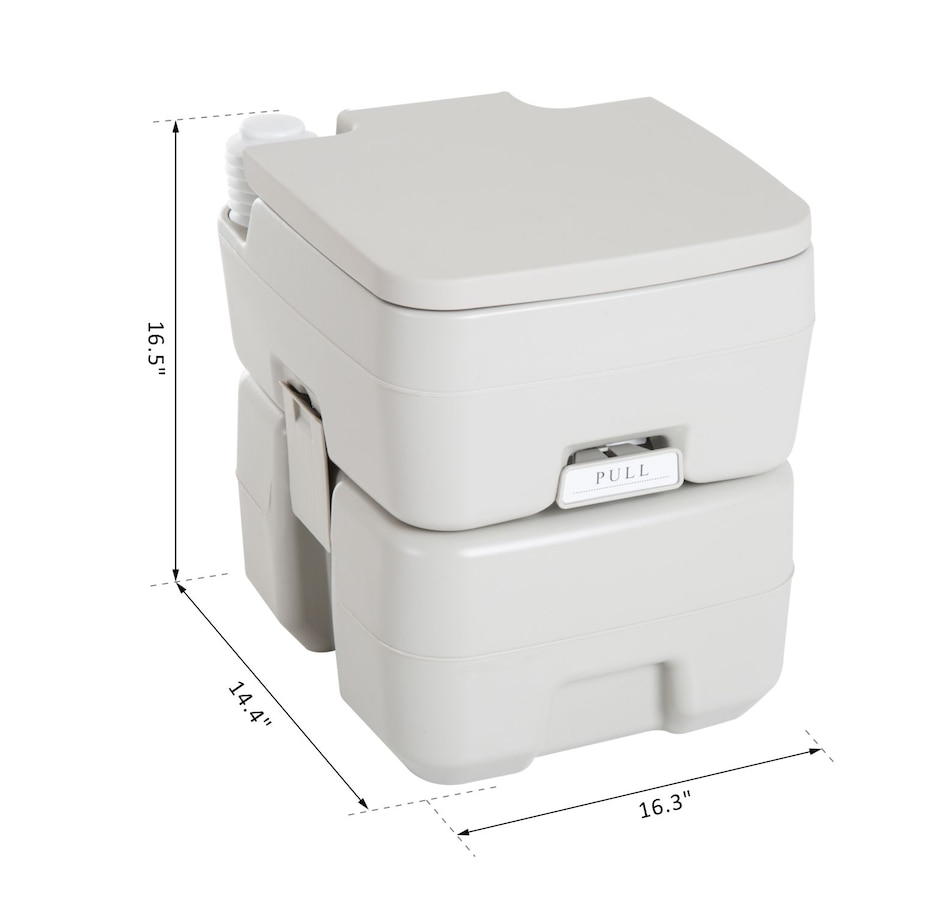 Image 993098_ALTMORE2.jpg, Product 993-098 / Price $109.99, Kleankin Outdoor Portable Travel Toilet Detachable Flushable Tank from HOMCOM on TSC.ca's Health & Fitness department