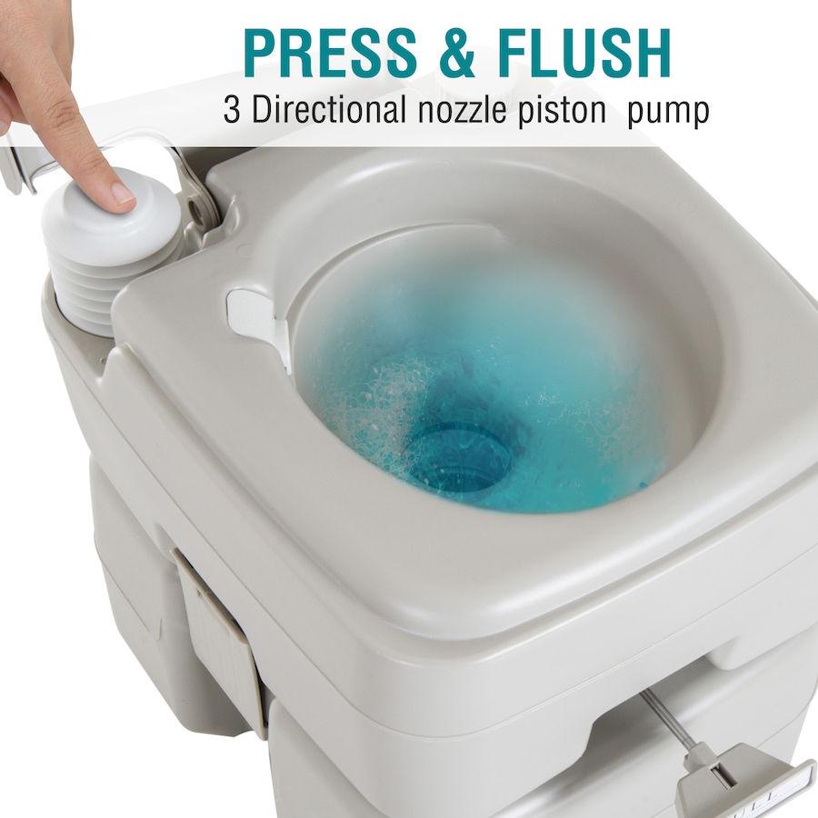 Image 993098_ALTMORE5.jpg, Product 993-098 / Price $108.99, Kleankin Outdoor Portable Travel Toilet Detachable Flushable Tank from HOMCOM on TSC.ca's Health & Fitness department