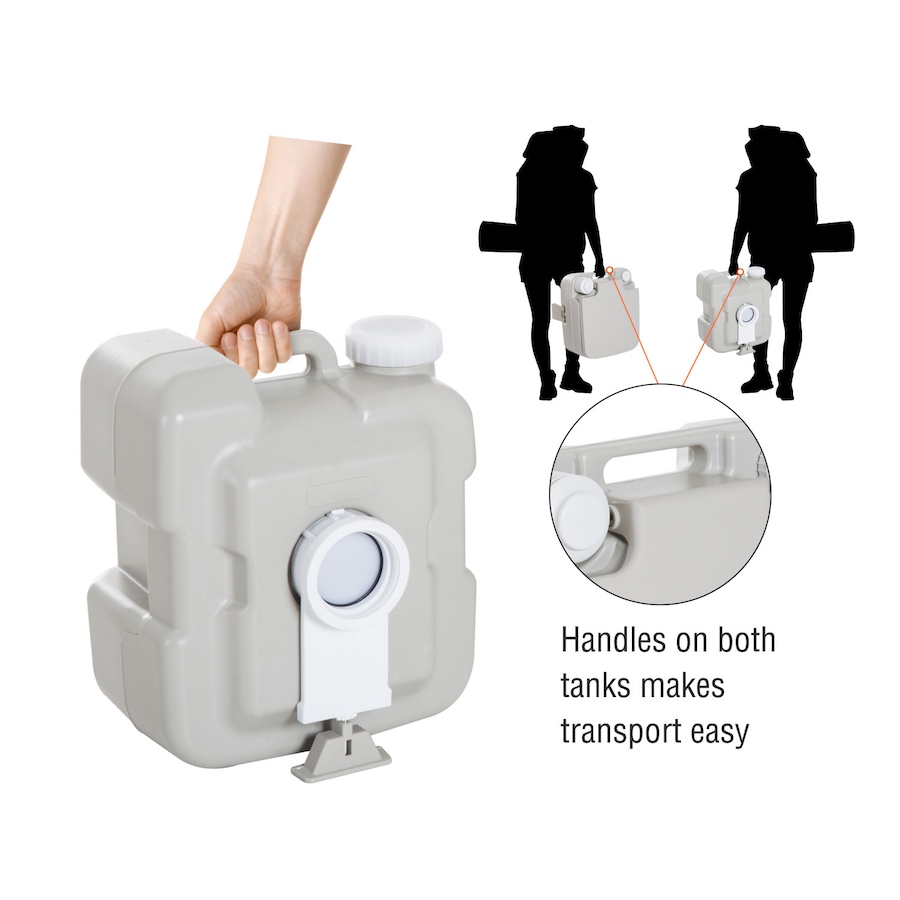 Image 993098_ALTMORE7.jpg, Product 993-098 / Price $108.99, Kleankin Outdoor Portable Travel Toilet Detachable Flushable Tank from HOMCOM on TSC.ca's Health & Fitness department