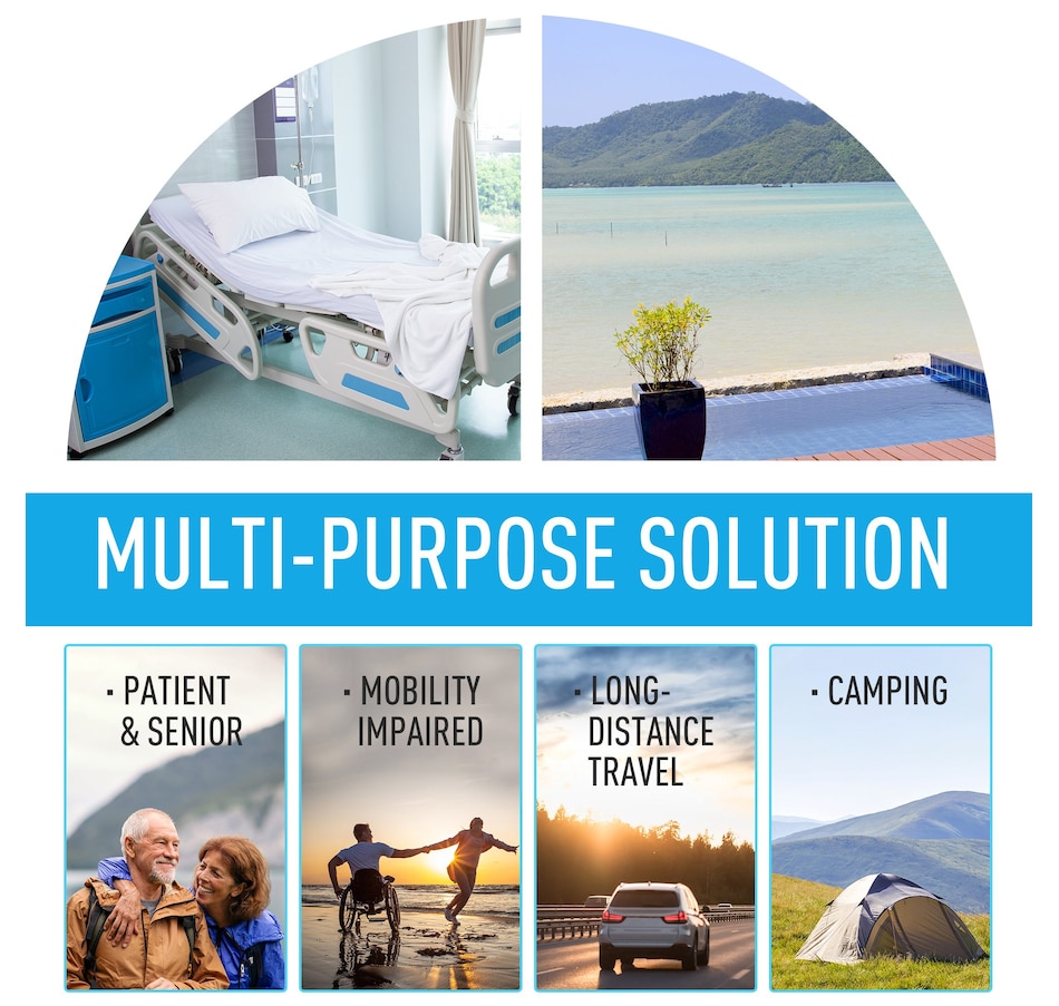 Image 993101_ALTMORE6.jpg, Product 993-101 / Price $129.99, Outsunny Portable Toilet for Adults, Flushable Travel Toilet with Lid, Grey from Outsunny on TSC.ca's Health & Fitness department