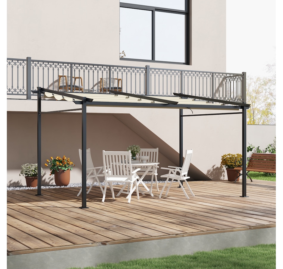 Image 993102_ALTMORE1.jpg, Product 993-102 / Price $359.99, Outsunny 10' x 13' Retractable Pergola Canopy from Outsunny on TSC.ca's Home & Garden department