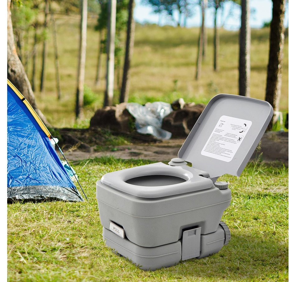 Image 993105_ALTMORE1.jpg, Product 993-105 / Price $109.99, Outsunny Outdoor Portable Travel Toilet Flushable Tank from Outsunny on TSC.ca's Health & Fitness department