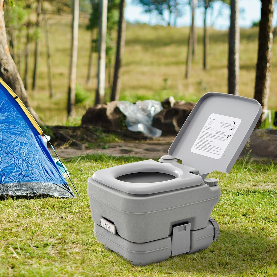 Image 993105_ALTMORE1.jpg, Product 993-105 / Price $89.99, Outsunny Outdoor Portable Travel Toilet Flushable Tank from Outsunny on TSC.ca's Health & Fitness department