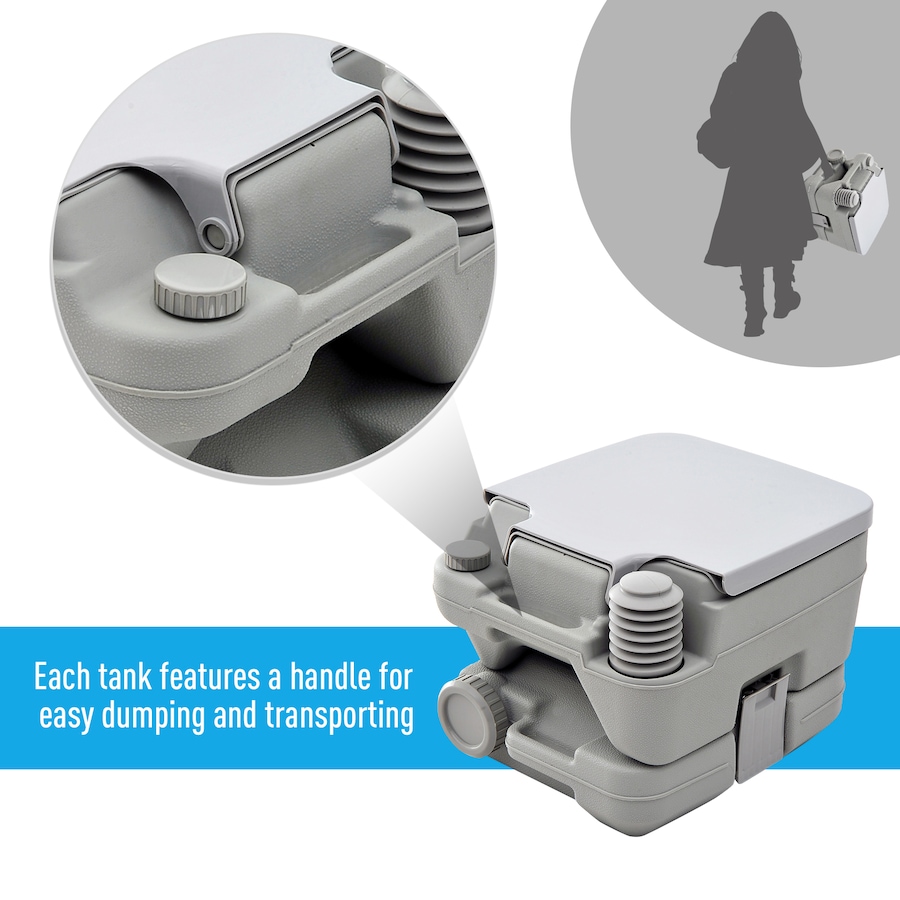 Image 993105_ALTMORE4.jpg, Product 993-105 / Price $89.99, Outsunny Outdoor Portable Travel Toilet Flushable Tank from Outsunny on TSC.ca's Health & Fitness department
