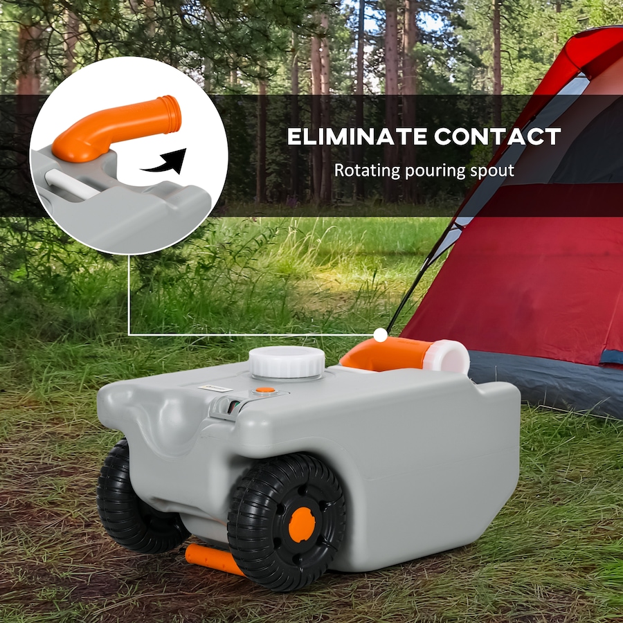 Image 993107_ALTMORE5.jpg, Product 993-107 / Price $84.99, Outsunny 5.8 Gallon RV Waste Holding Tank, Portable Water Tank, Grey from Outsunny on TSC.ca's Health & Fitness department