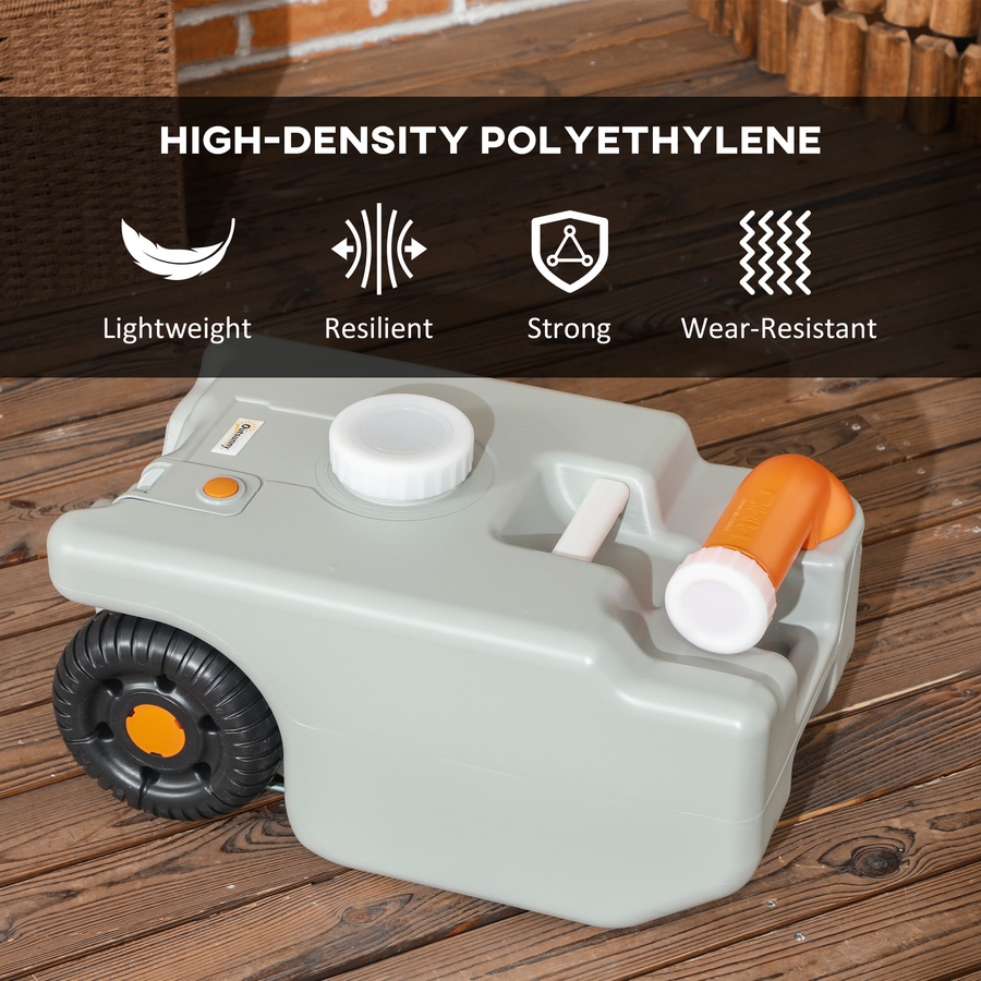 Image 993107_ALTMORE7.jpg, Product 993-107 / Price $84.99, Outsunny 5.8 Gallon RV Waste Holding Tank, Portable Water Tank, Grey from Outsunny on TSC.ca's Health & Fitness department