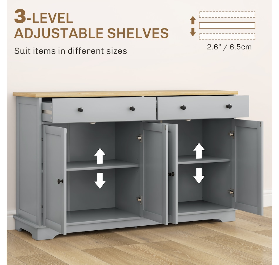 Image 993108_ALTMORE20.jpg, Product 993-108 / Price $269.99 - $289.99, HOMCOM Sideboard Cabinet with Storage Drawers Adjustable Shelves from HOMCOM on TSC.ca's Home & Garden department