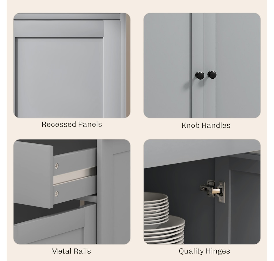 Image 993108_ALTMORE23.jpg, Product 993-108 / Price $269.99 - $289.99, HOMCOM Sideboard Cabinet with Storage Drawers Adjustable Shelves from HOMCOM on TSC.ca's Home & Garden department