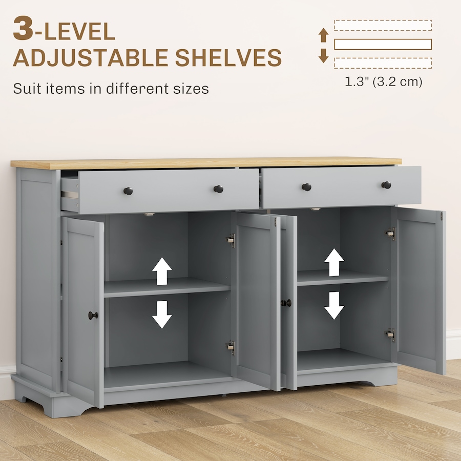 Image 993108_ALTMORE28.jpg, Product 993-108 / Price $239.99 - $254.99, HOMCOM Sideboard Cabinet with Storage Drawers Adjustable Shelves from HOMCOM on TSC.ca's Home & Garden department