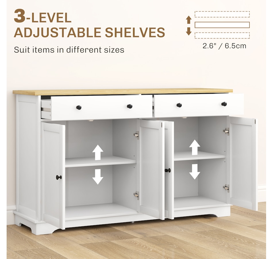 Image 993108_ALTMORE4.jpg, Product 993-108 / Price $269.99 - $289.99, HOMCOM Sideboard Cabinet with Storage Drawers Adjustable Shelves from HOMCOM on TSC.ca's Home & Garden department