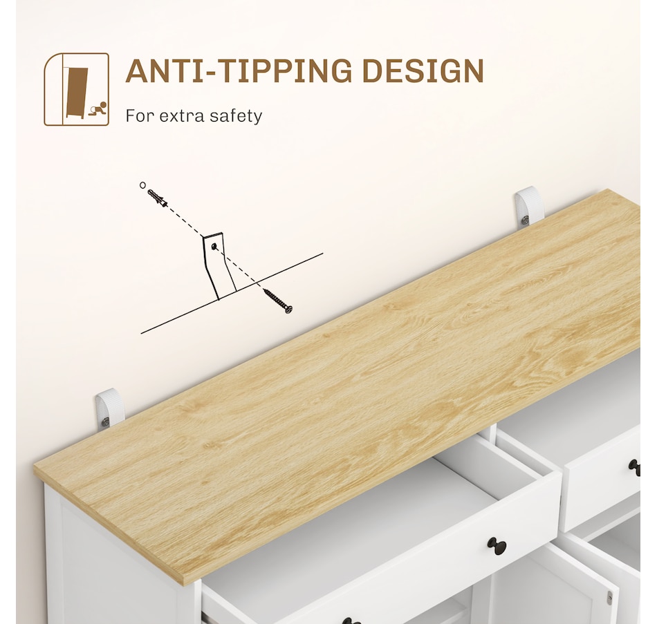 Image 993108_ALTMORE6.jpg, Product 993-108 / Price $269.99 - $289.99, HOMCOM Sideboard Cabinet with Storage Drawers Adjustable Shelves from HOMCOM on TSC.ca's Home & Garden department