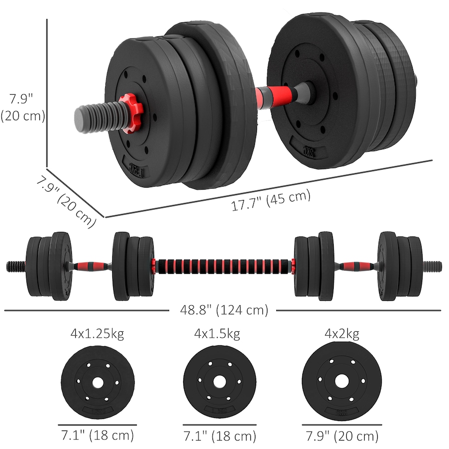 Image 993112_ALTMORE35.jpg, Product 993-112 / Price $64.99, Soozier 2-in-1 Adjustable Dumbbells Weight Set for Body Fitness from Soozier on TSC.ca's Health & Fitness department