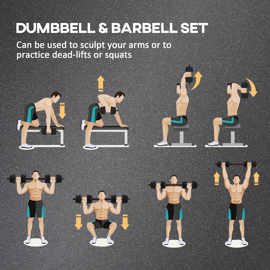 Image 993112_ALTMORE36.jpg, Product 993-112 / Price $64.99, Soozier 2-in-1 Adjustable Dumbbells Weight Set for Body Fitness from Soozier on TSC.ca's Health & Fitness department