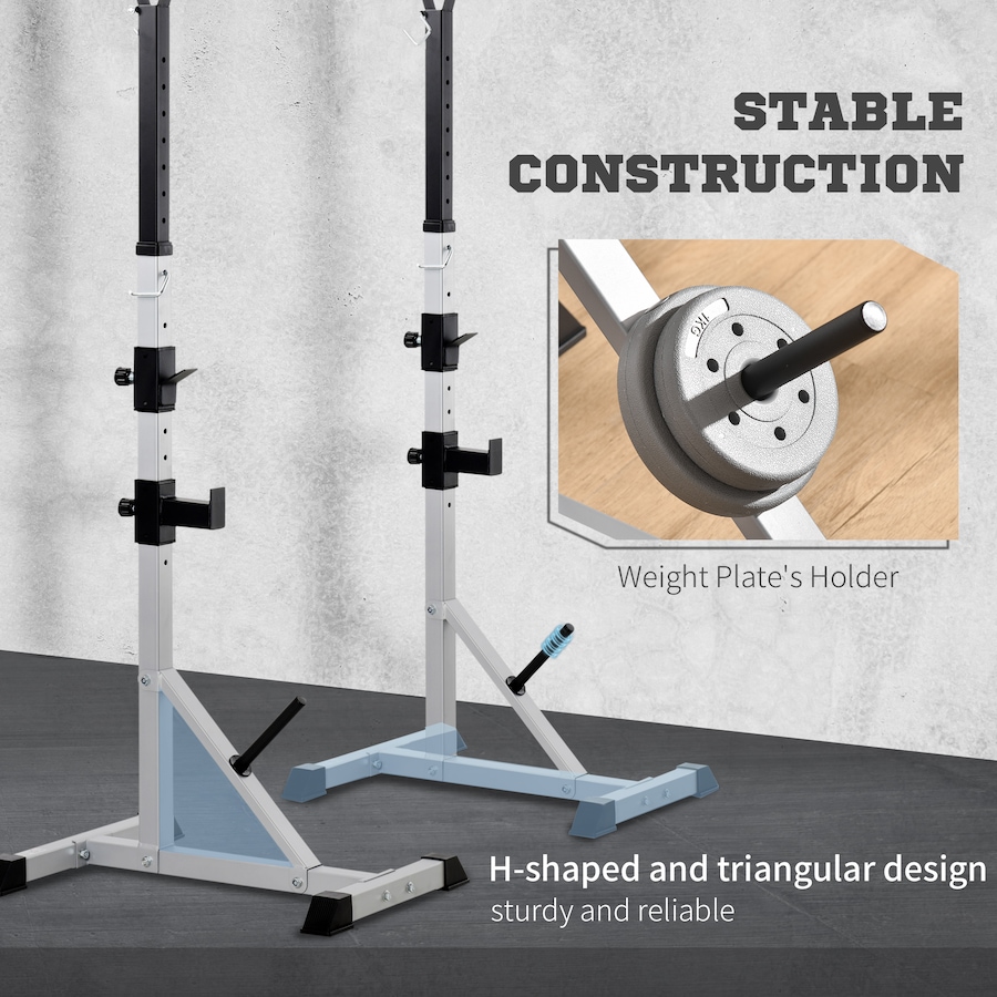 Image 993113_ALTMORE11.jpg, Product 993-113 / Price $89.99 - $109.99, Soozier Squat Rack, Power Rack with Adjustable Height & Width from Soozier on TSC.ca's Health & Fitness department