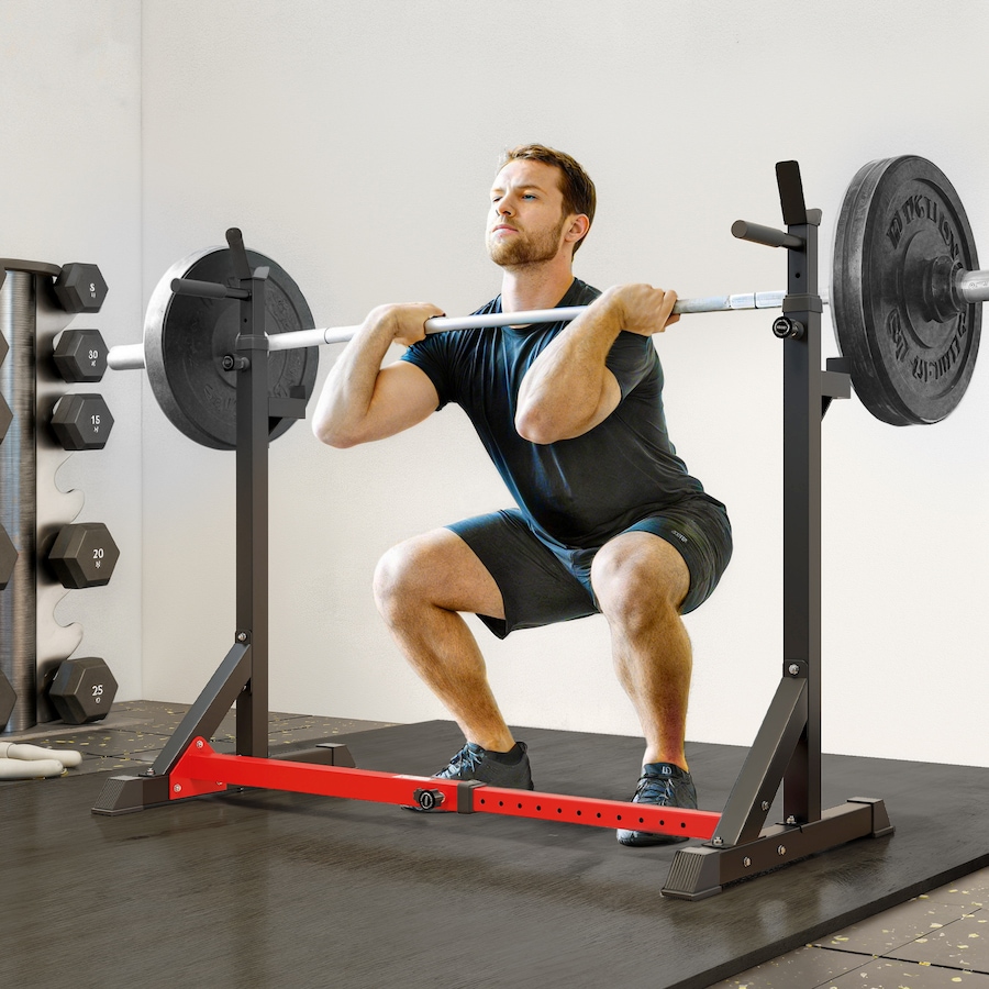 Image 993113_ALTMORE18.jpg, Product 993-113 / Price $89.99 - $109.99, Soozier Squat Rack, Power Rack with Adjustable Height & Width from Soozier on TSC.ca's Health & Fitness department